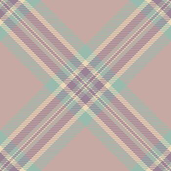 Soft pastel plaid pattern. Calming tartan textile design with intersecting stripes, ideal for backgrounds, fabrics, or creative projects. Timeless elegance. vector