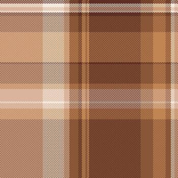 Detailed pixelated plaid pattern in earthy brown tones. Classic and versatile, ideal for backgrounds, textures, textiles, and design projects. vector