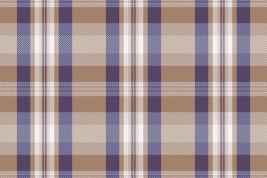 Classic plaid pattern in brown, blue, and white. Seamless and versatile, perfect for backgrounds, apparel design, or creating a cozy, rustic feel. vector