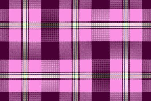 Classic pink purple plaid pattern. Textile design with intersecting lines. Great for backgrounds, overlays, or apparel mockups. Versatile vector