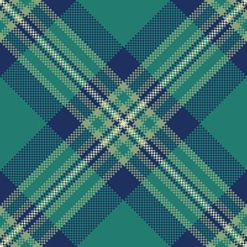 detallado tartán modelo en verde azulado y azul. versátil para antecedentes, textiles, o gráfico diseño. un clásico, elegante diseño con un moderno girar. vector