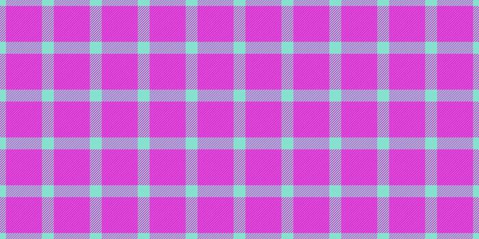 Vibrant plaid pattern with pink and turquoise tones. Ideal for backgrounds, textiles, or graphic designs. Adds a modern touch to classic aesthetics. Versatile and eyecatching. vector