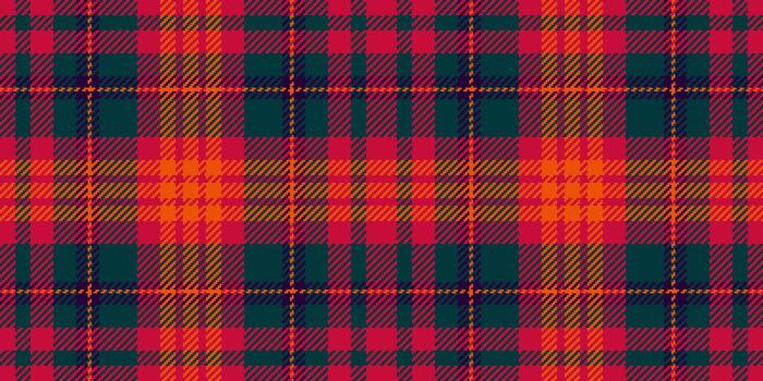 Sewing plaid fabric check, packing seamless textile. Screen texture pattern tartan background in dark and red colors. vector