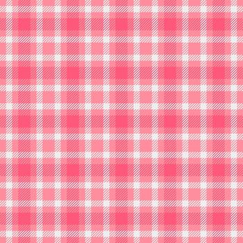 Installing plaid tartan background, messy seamless check fabric. Pillow texture pattern textile in red and white colors. vector