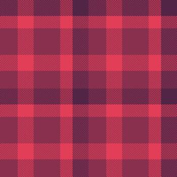Classic checkered pattern, seamless design with a textured, pixelated style. Ideal for backgrounds, textiles, or rustic themed designs. Versatile and timeless aesthetic. vector