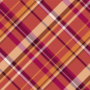 Warmtoned plaid pattern with intersecting lines. Ideal for backgrounds, textiles, and designs needing a rustic or traditional feel. Versatile, eyecatching texture. vector