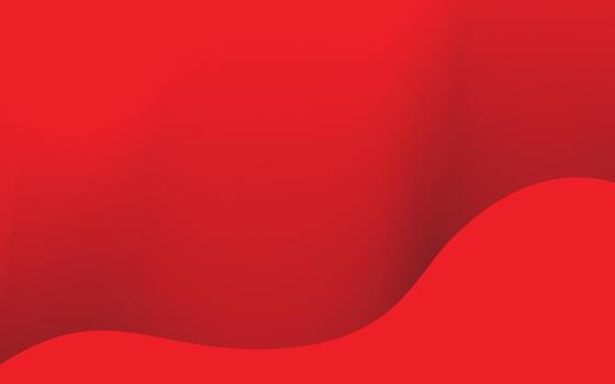 A red background with a wave pattern vector