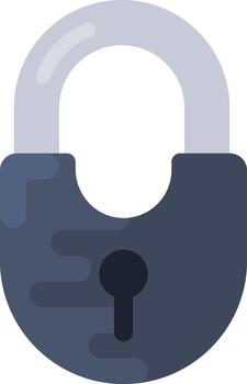 Padlock representing data security and digital protection vector