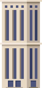 Building facade abstract creating minimalist geometric pattern vector