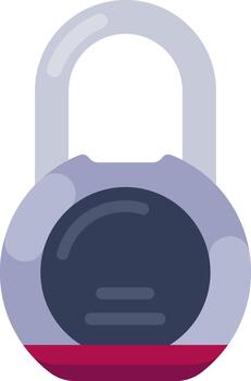 Security padlock representing data protection and access control vector