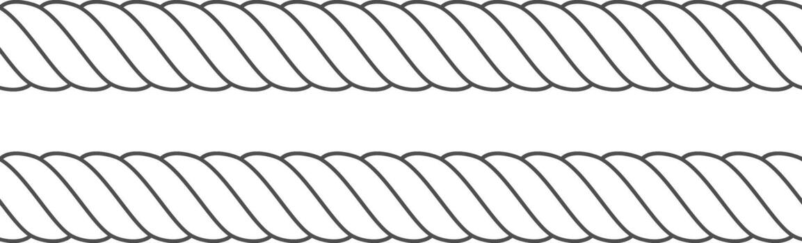Twisted rope line pulling strength and connection graphic vector