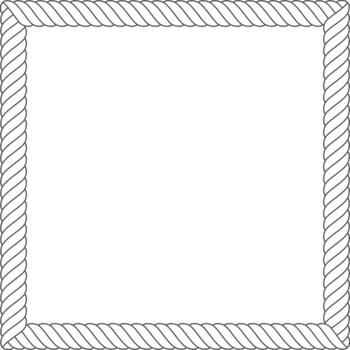 cuerda marco creando cuadrado frontera con Copiar espacio vector