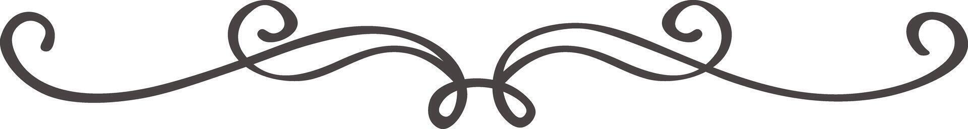 Decorative ornamental scroll for elegant design elements vector