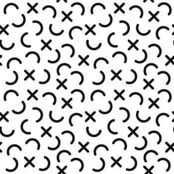 Abstract geometric pattern background with black shapes vector