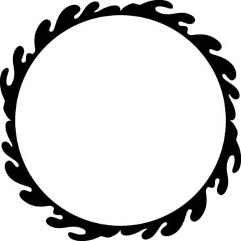 Black liquid splash frame creating circular border design vector