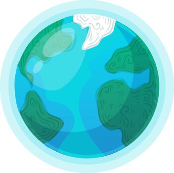 Earth globe representing global concepts and environment vector