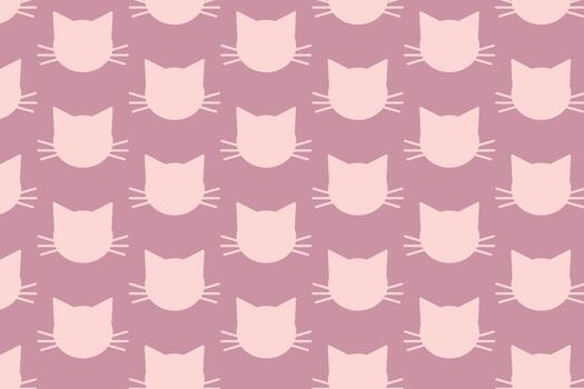 Cat pattern . cat face pattern . Cat face background vector