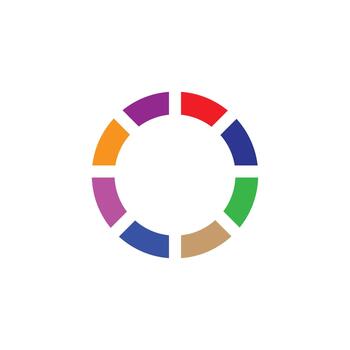 vistoso segmentario circular cargador icono vector