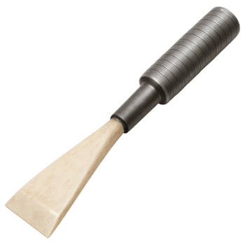 Bone chisel with sharp beveled edge and metal handle png