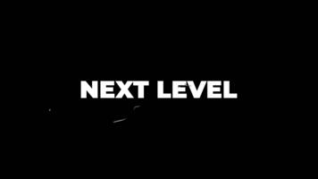 Next level glitch text animation. isolated on black background.digital glitch effect. 4K . cool effect. video