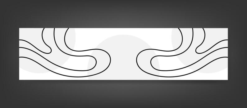 mínimo resumen línea Arte horizontal bandera antecedentes vector