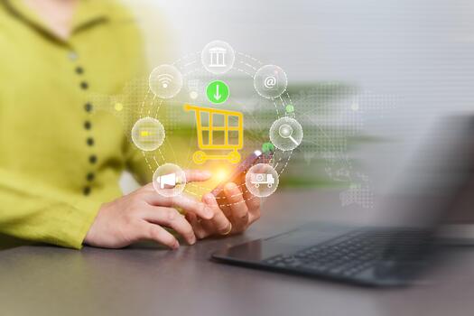 Intelligently integrating convenient shopping service channels across online and offline platforms, seamlessly connecting global trading destinations to deliver a consistently good customer experience photo