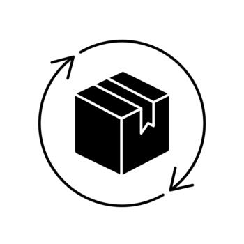 Icon a continuous delivery, isolated against a clean background. vector