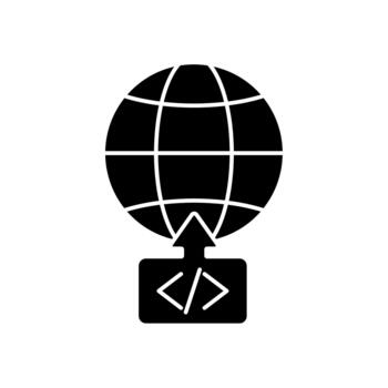 Icon a deployment, isolated against a clean background. vector