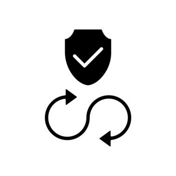 Icon a devsecops, isolated against a clean background. vector
