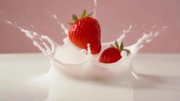 mjuk mild krusning effekt i slät vit flytande med pastell rosa bakgrund skapande en lugna minimalistisk scen den där framkallar renhet lugn och elegant naturlig skönhet video