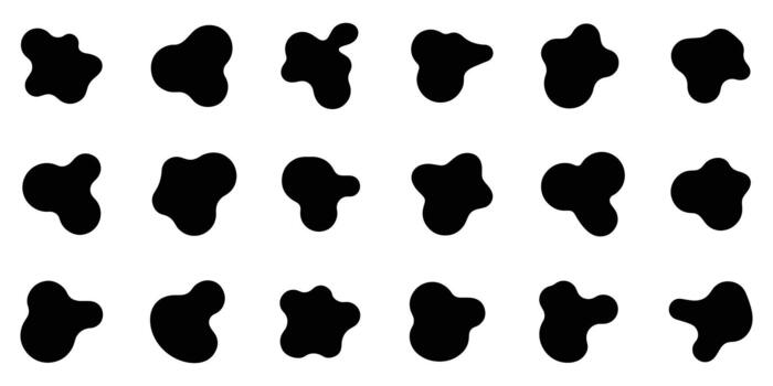 Abstract blob shape set vector