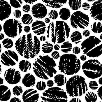 sin costura modelo caracteristicas densamente lleno negro carbón texturizado puntos en múltiple tamaños para dinámica textil diseños y arte proyectos vector