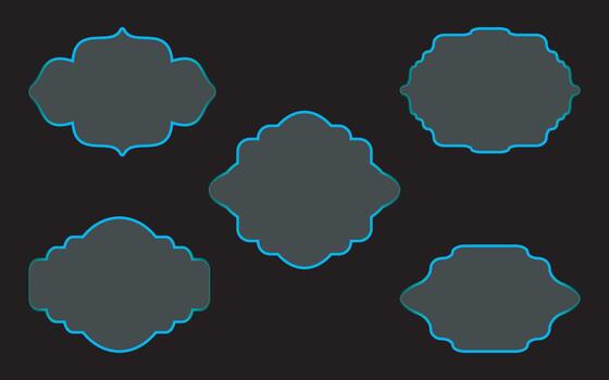 un futuro tecnología tablero marco, un colección de vaso paneles para móvil y web aplicaciones, y ligero marco líquido vaso vector