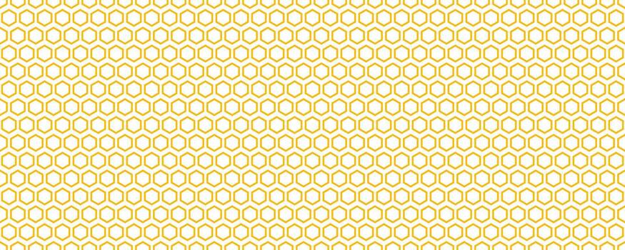 sin costura panal modelo textura. dorado miel Colmena mosaico forma fondo de pantalla. amarillo repetido contorno hexágono cuadrícula antecedentes. naranja repitiendo geométrico hexagonal estructura. vector