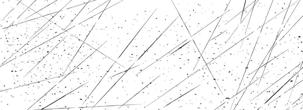 Scratched overlay texture. Old grainy photo filter wallpaper with particles, fibers and flecks. Dusty damaged scratch film backdrop. Weathered rough distressed background. Grunge gritty surface vector