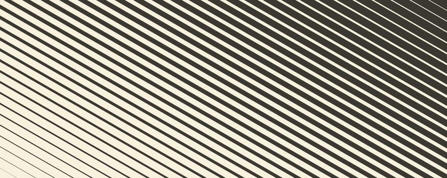 Retro linear halftone gradation texture. Fading slanted thick to thin line gradient pattern. Parallel repeating stripe transition background. Diagonal strip wallpaper for overlay, print, cover vector