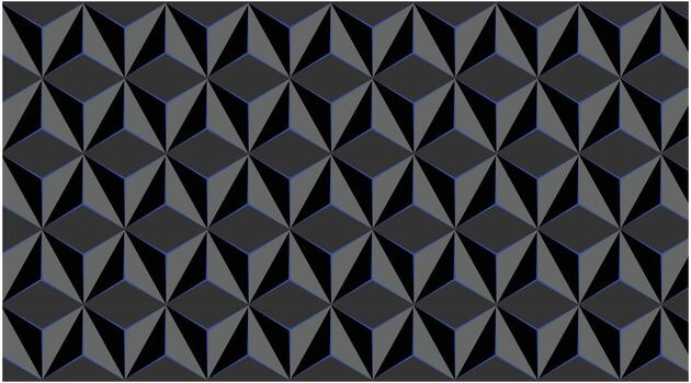 Modern geometric pattern with abstract cube shapes seamless repeating background vector