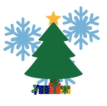 Cartoon Cristmas Tree Simple Design Icon Digital vector