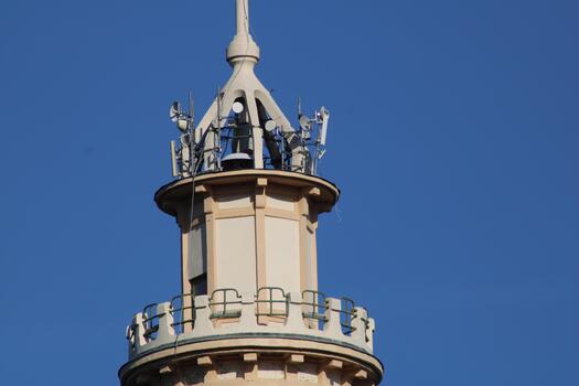 A tower with a clock on top photo
