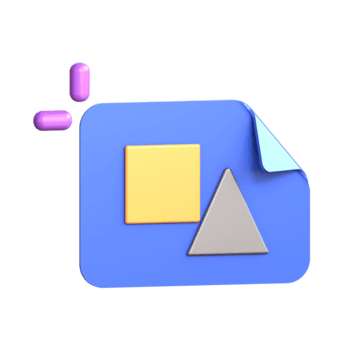 uma Arquivo ícone com uma triângulo e uma quadrado png