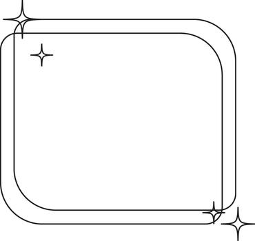 Retro Text Box in Geometric Concept vector