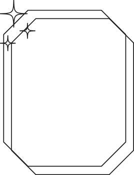 Hand Drawn Retro Frame Text Box vector