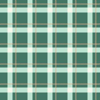 Seamless green check print, Christmas texture for textiles, Scottish check, intersecting lines vector
