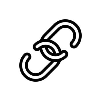 enlace contorno icono diseño bueno para web o móvil aplicación vector