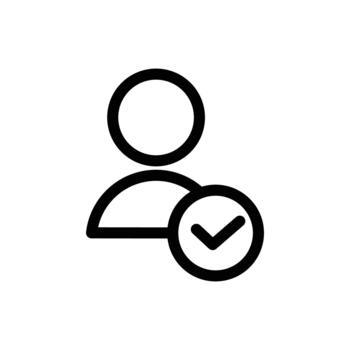 pen with checklist simple outline icon design good for web or mobile app vector