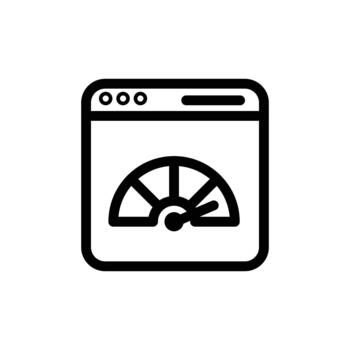 web performance outline icon design good for web or mobile app vector