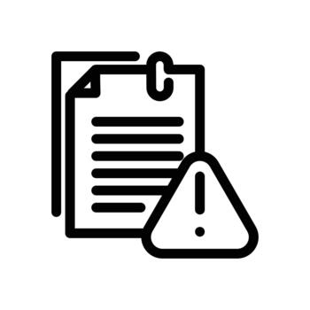 personal portfolio document outline icon design good for web or mobile app vector