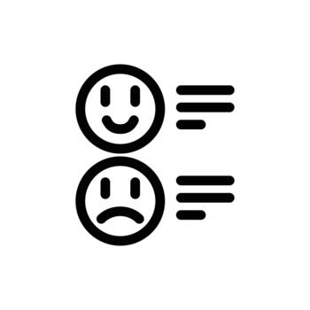 review outline icon design good for web or mobile app vector