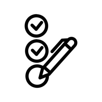 voting outline icon design good for web or mobile app vector