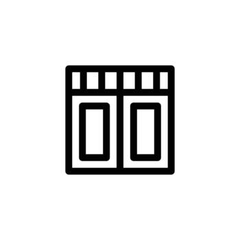 window outline icon design good for web or mobile app vector